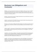 Business Law Collin College -Business Law &lpar;Obligations and Contracts&rpar; questions n answers