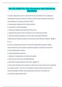 NCLEX NGN Pre-Test Questions with Solutions 2024&sol;2025