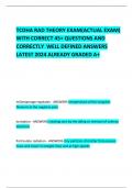 TCDHA RAD THEORY EXAM&lpar;ACTUAL EXAM&rpar; WITH CORRECT 45&plus; QUESTIONS AND CORRECTLY  WELL DEFINED ANSWERS LATEST 2024 ALREADY GRADED A&plus;