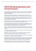 CPCU 553 Study Questions with Correct Answers