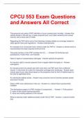 CPCU 553 Exam Questions and Answers All Correct