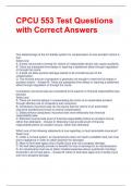 CPCU 553 Test Questions with Correct Answers