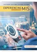 INSTRUCTOR SOLUTION MANUAL FOR EXPERIENCING MIS 5TH CANADIAN EDITION BY DAVID M KROENKE, ANDREW GEMINO, PETER TINGLING