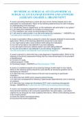 RN MEDICAL SURGICAL ATI EXAM/MEDICAL  SURGICAL ATI EXAM QUESTIONS AND ANSWERS  |ALREADY GRADED A | BRAND NEW!!