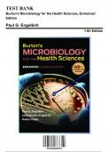 Test Bank for Burton's Microbiology for the Health Sciences, Enhanced Edition, 11th Edition by Paul G. Engelkirk, 9781284209952, Covering Chapters 1-21 | Includes Rationales