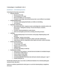 Actuele Criminologie hoofdstuk 6 t&sol;m 9&period;