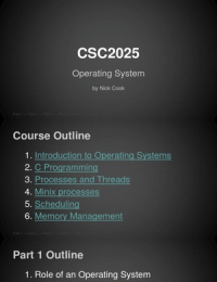 Summary on Operating System