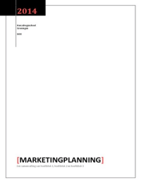 Samenvatting Marketingplanning H1 t/m H3
