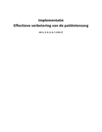 Implementatie: Effectieve verbetering van de patiëntenzorg