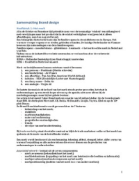 Samenvatting Brand Design