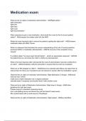 MEDICATION EXAM PRACTICE EXAM 2024&sol;2025 ACTUAL EXAM questions and answers guaranteed pass &lpar;ALL BUNDLED HERE&excl;&excl;&excl;&rpar;
