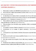 KIN 3306 TEST 1 WITH OVER 140 QUESTIONS AND VERIFIED ANSWERS (GRADED A+)