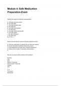 Module 4&colon; Safe Medication Preparation-Exam questions and answers REVISED AND UPDATED FOR 2026&sol;2027 ACTUAL EXAM COMPLETE QUESTIONS AND CORRECT DETAILED ANSWERS &lpar;VERIFIED ANSWERS&rpar; &vert;ALREADY GRADED A&plus;&vert;&vert;BRAND NEW&excl;&excl;