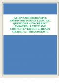 ATI RN COMPREHENSIVE  PREDICTOR FORM B EXAM| ALL  QUESTIONS AND CORRECT  ANSWERS|| LATEST AND  COMPLETE VERSION ALREADY  GRADED A+| BRAND NEW!!! 