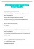 SPCE 611 final exam Questions & Correct  Answers/ Graded A+