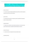 SPCE 611 - CH 11 Positive Reinforcement Questions & Correct Answers/ Graded A+