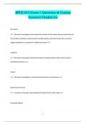 SPCE 611 Exam 1 Questions & Correct  Answers/ Graded A+