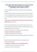 CAMS PRACTICE EXAM 2024&sol;ACTUAL EXAM WITH 200&plus; QUESTIONS WITH 100&percnt; CORRECT ANSWERS&sol;LATEST UPDATE EXAM