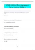 SPCE 630 Final Exam Questions &  Correct Answers/ Graded A+