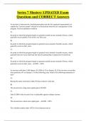 Series 7 Mastery UPDATED Exam  Questions and CORRECT Answers