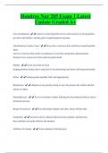 Hondros Nur 205 Exam 1 Latest  Update Graded A+