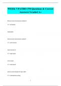   PATH 370  Questions & Correct Answers Pack / Graded A 