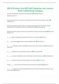 BICSI Practice Test-RETAKE Questions And Answers With Verified Study Solutions