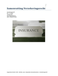 Samenvatting Verzekeringsrecht