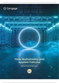 SOLUTION MANUAL FOR FINITE MATHEMATICS AND APPLIED CALCULUS 8TH EDITION BY STEPHAN WANER