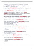 CCI RCS &num;1&vert; 100 QUESTIONS&vert; WITH COMPLETE SOLUTIONS UPDATED 2024