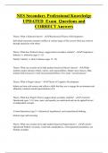NES Secondary Professional Knowledge UPDATED Exam Questions and  CORRECT Answers