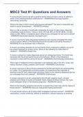 MDC2 Test &num;1 Questions and Answers