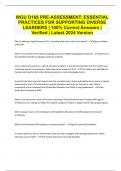 WGU D169 PRE-ASSESSMENT&colon; ESSENTIAL PRACTICES FOR SUPPORTING DIVERSE LEARNERS &vert; 100&percnt; Correct Answers &vert; Verified &vert; Latest 2024 Version