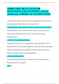 NBME CBSE REAL EXAM 200 QUESTIONS AND ANSWERS LATEST  (usmle step 1)MEDICAL EXAMINATION