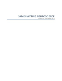 Samenvatting Neuroscience of Social Behavior and Emotional Disorders