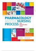 TEST BANK--PHARMACOLOGY AND THE NURSING PROCESS, 9TH EDITION BY LILLEY REINFORTH COLLINS SNYDER. CHAPTER 1-58 ALL CHAPTERS INCLUDED