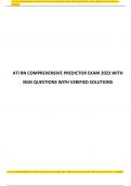 ATI RN COMPREHENSIVE PREDICTOR EXAM 2023/2024 WITH NGN QUESTIONS WITH VERIFIED SOLUTIONS A+ GRADED