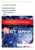   Complete Test Bank  Pathophysiology 7th Edition by Jacquelyn L. Banasik PhD ARNP (Author) latest update 