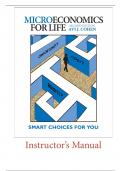 Microeconomics for Life 2nd Edition Smart Choices for You Avi INSTRUCTOR'S MANUAL