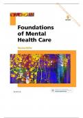 TEST BANK-- FOUNDATIONS OF MENTAL HEALTH CARE, 6TH EDITION BY MORRISON VALFR.  CHAPTER 1-33 ALL CHAPTERS INCLUDED