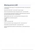 Missing person-LAW