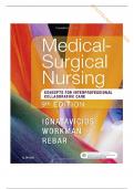 TEST BANK--MEDICAL SURGICAL NURSING CONCEPTS FOR INTERPROFESSIONAL COLLABORATIVE CARE, 9TH EDITION BY IGNATAVICIUS. CHAPTER 1-74 ALL CHAPTERS INCLUDED