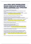 2024 CPFA NEW GENERATION EXAM COMPLETE QUESTIONS WITH ANSWERS 100% UPDATED 