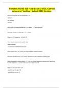 Hondros NURS 195 Final Exam | 100% Correct Answers | Verified | Latest 2024 Version