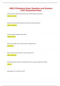 AMCA Phlebotomy Exam Questions and Answers &lpar;100&percnt; Guaranteed Pass&rpar;