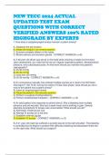 NEW TECC 2024 ACTUAL UPDATED TEST EXAM QUESTIONS WITH CORRECT VERIFIED ANSWERS 100&percnt; RATED HIGHGRADE BY EXPERTS 