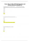 Voice&comma; Data&comma; & Video 26310-20 Questions and Verified Solutions &lpar;GRADED A&rpar;&period;