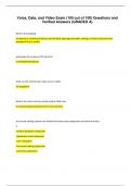 Voice&comma; Data&comma; and Video Exam &lpar;100 out of 100&rpar; Questions and Verified Answers &lpar;GRADED A&rpar;&period;