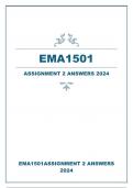 EMA1501 ASSIGNMENT 2 ANSWERS 2024