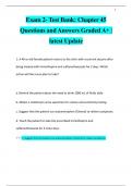 Exam 2- Test Bank: Chapter 45 Questions and Answers Graded A+ |  latest Update